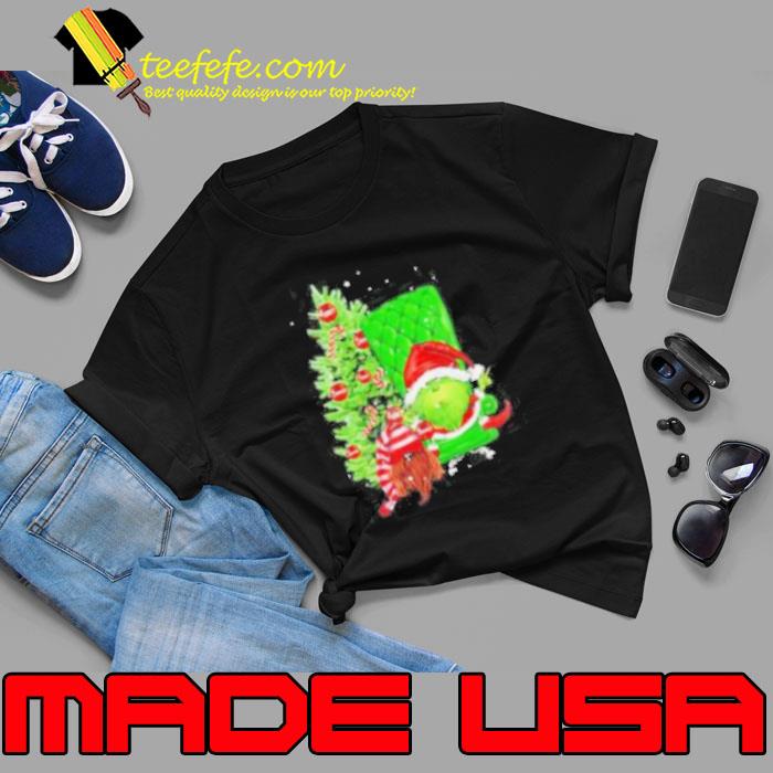 Grinch Hat Santa Hug Ball Grinch Glossy And Gnome Tree Merry Christmas Shirt Unisex Grinch Hat Santa Hug Ball Grinch Glossy And Gnome Tree Merry Christmas Shirt Unisex