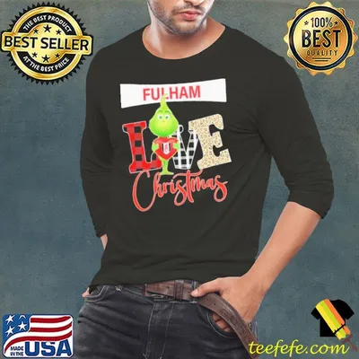 Grinch Hug Heart Fulham Love Christmas Shirt