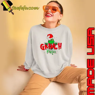 Grinch papa Christmas retro shirt