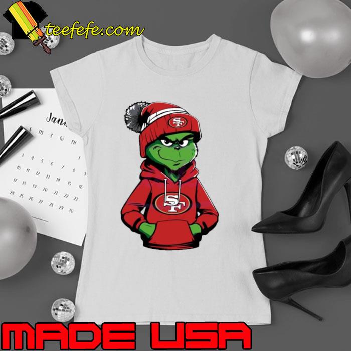 Grinch Wears San Francisco 49ers Clothes s Ladies tee Grinch Wears San Francisco 49ers Clothes s Ladies tee