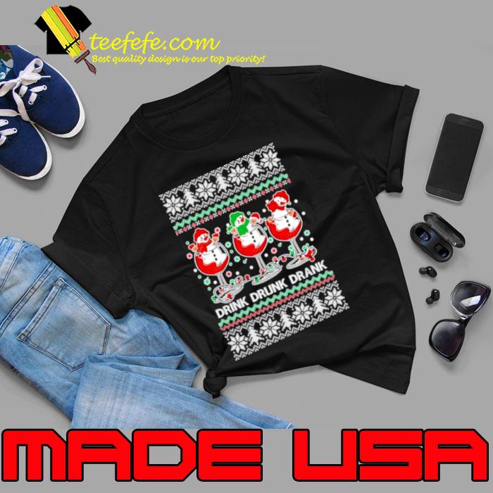 Holiday spirits drink drank drunk snowmen Ugly Christmas s Unisex Holiday spirits drink drank drunk snowmen Ugly Christmas s Unisex