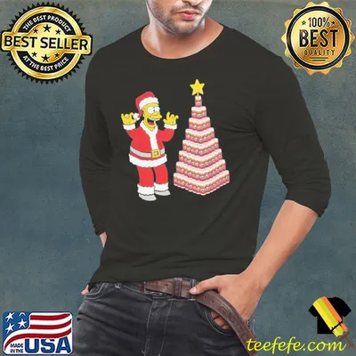 Homer Simpson Tis The Season Duff Beer Christmas Tree Shirt