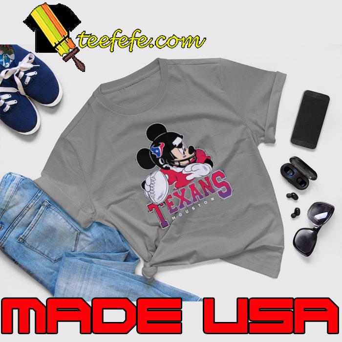 Houston Texans Junk Food Scarlet Disney Mickey QB Shirt