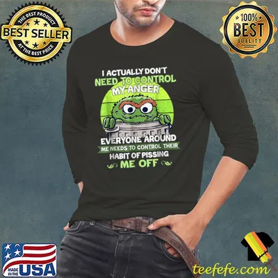 I Actually Don't Need To Control My Anger Everyone Around Me Muppet Vintage Sunset T-Shirt