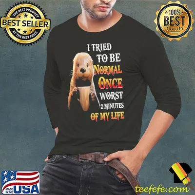 I Tried To Be Normal Once Worst 2 Minutes otter shirt