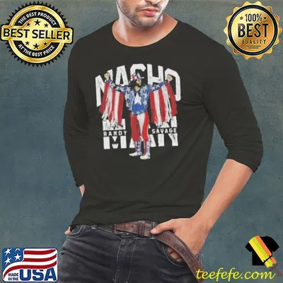 Infant 500 Level Black Macho Man Randy Savage Stars & Stripes Shirt