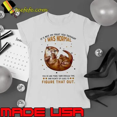 It's Not My Fault You Thought Was Normal Figure That Out Otter shirt