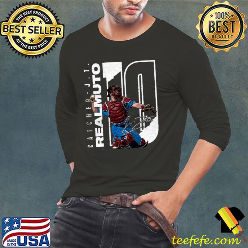 J.T. Realmuto Signature American professional baseball catcher for the Philadelphia Phillies Stretch T-Shirt