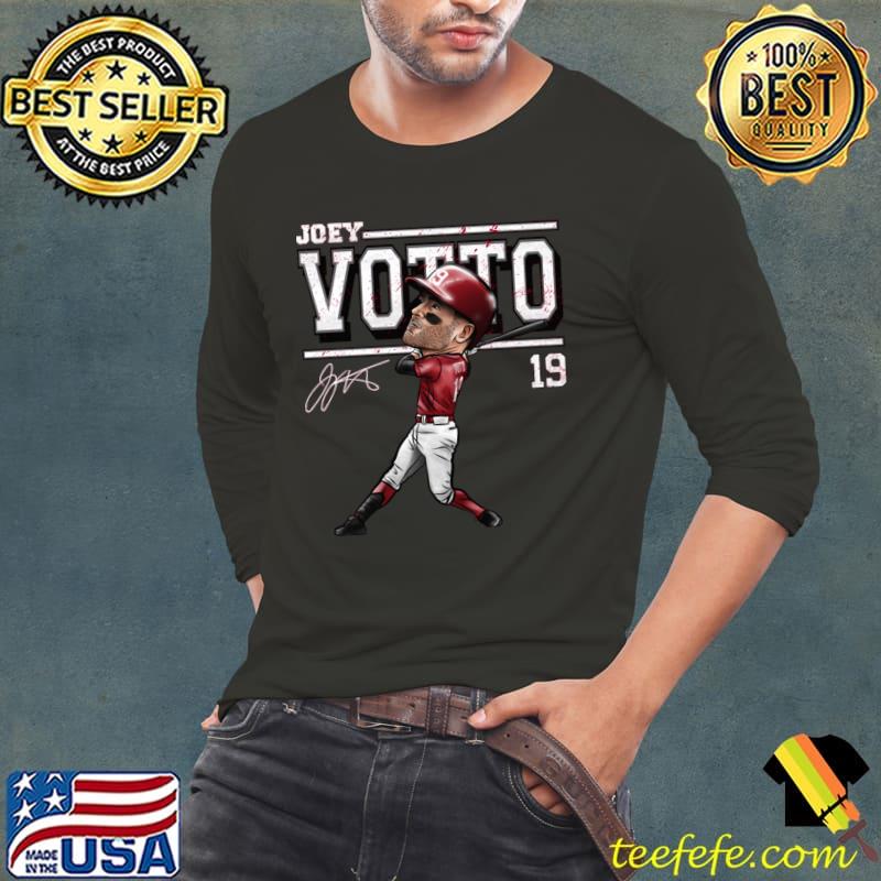 Joey Votto Signature Canadian professional baseball first baseman Cincinnati Cartoon T-Shirt Joey Votto Signature Canadian professional baseball first baseman Cincinnati Cartoon T-Shirt