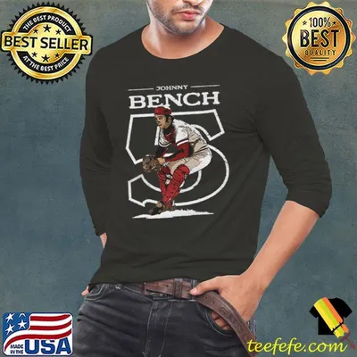 Johnny Bench American former professional Cincinnati Outline T-Shirt