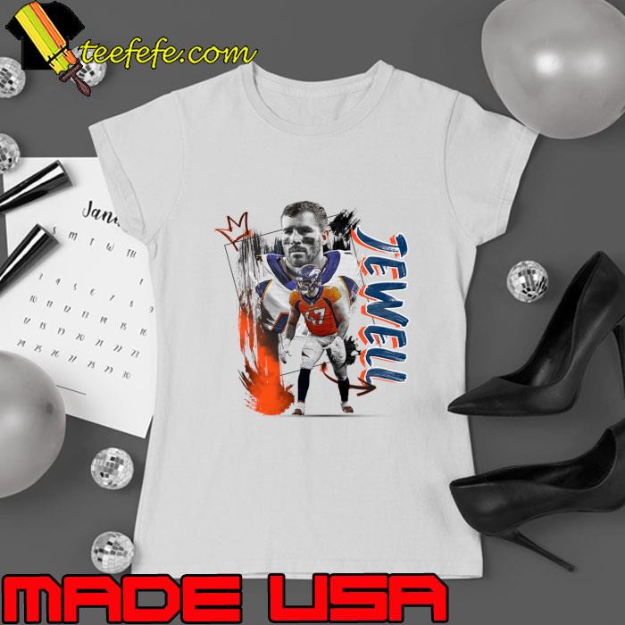 Josey Jewell American football linebacker for the Denver Broncos T-Shirt Ladies tee Josey Jewell American football linebacker for the Denver Broncos T-Shirt Ladies tee