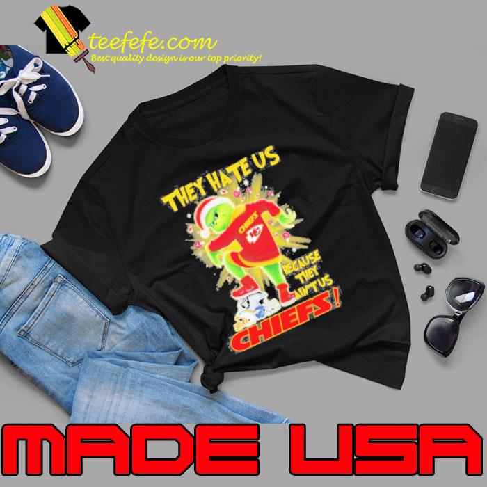 Kansas city Chiefs grinch they hate us because they ain’t us Chiefs s Unisex Kansas city Chiefs grinch they hate us because they ain’t us Chiefs s Unisex