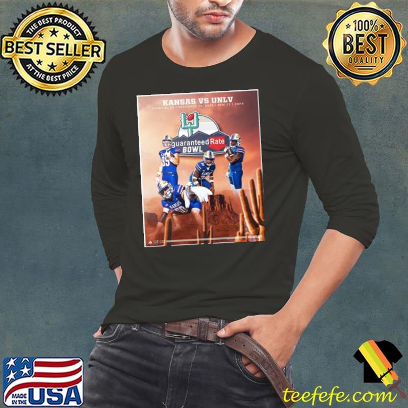 Kansas Football Vs Unlv Headed To The Desert 2023 Guaranteed Rate Bowl In Phoenix Az December 26 s Long Sleeve Tee Kansas Football Vs Unlv Headed To The Desert 2023 Guaranteed Rate Bowl In Phoenix Az December 26 s Long Sleeve Tee