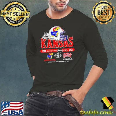 Kansas Jayhawks vs UNLV Rebels Guaranteed Rate Bowl Dec 23 2023 shirt