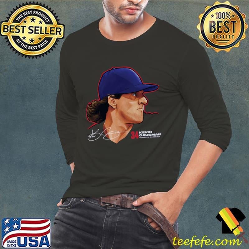 Kevin Gausman American professional baseball pitcher for the Toronto Blue Jays Signature Profile T-Shirt Long Sleeve Tee Kevin Gausman American professional baseball pitcher for the Toronto Blue Jays Signature Profile T-Shirt Long Sleeve Tee