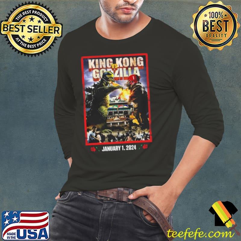 King Kong Vs Godzilla January 1 2024 s Long Sleeve Tee King Kong Vs Godzilla January 1 2024 s Long Sleeve Tee