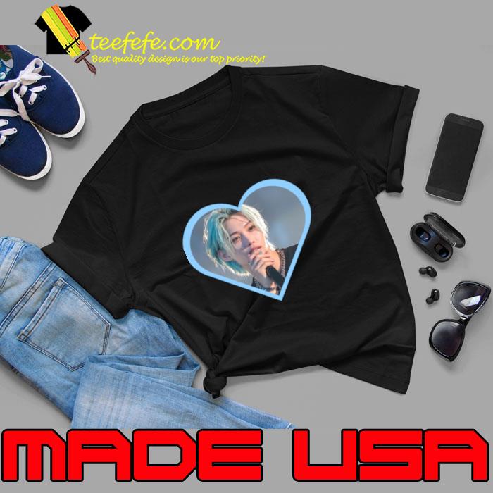 Kpop Stray Kids Felix Blue Heart South Korean boy band formed by JYP Entertainment T-Shirt Unisex Kpop Stray Kids Felix Blue Heart South Korean boy band formed by JYP Entertainment T-Shirt Unisex