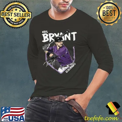 Kris Bryant Signature professional baseball third baseman and outfielder Colorado Base T-Shirt