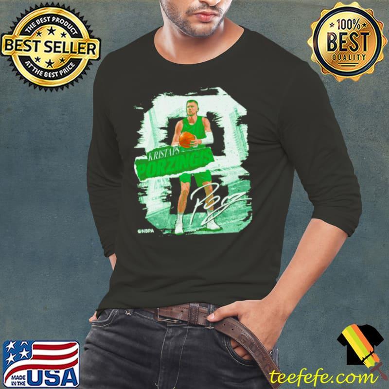 Kristaps Porzingis Boston rough signature s Long Sleeve Tee Kristaps Porzingis Boston rough signature s Long Sleeve Tee