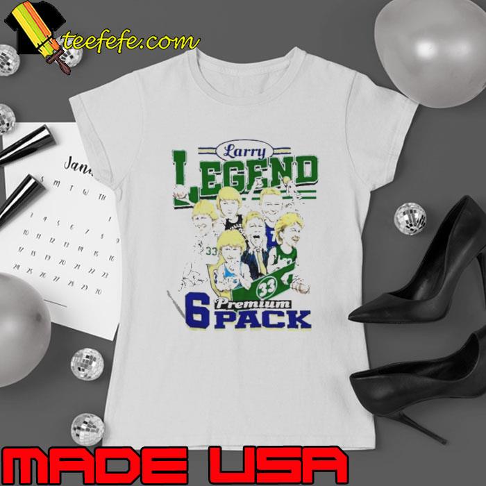 Larry Bird Caricature 6-Pack s Ladies tee Larry Bird Caricature 6-Pack s Ladies tee