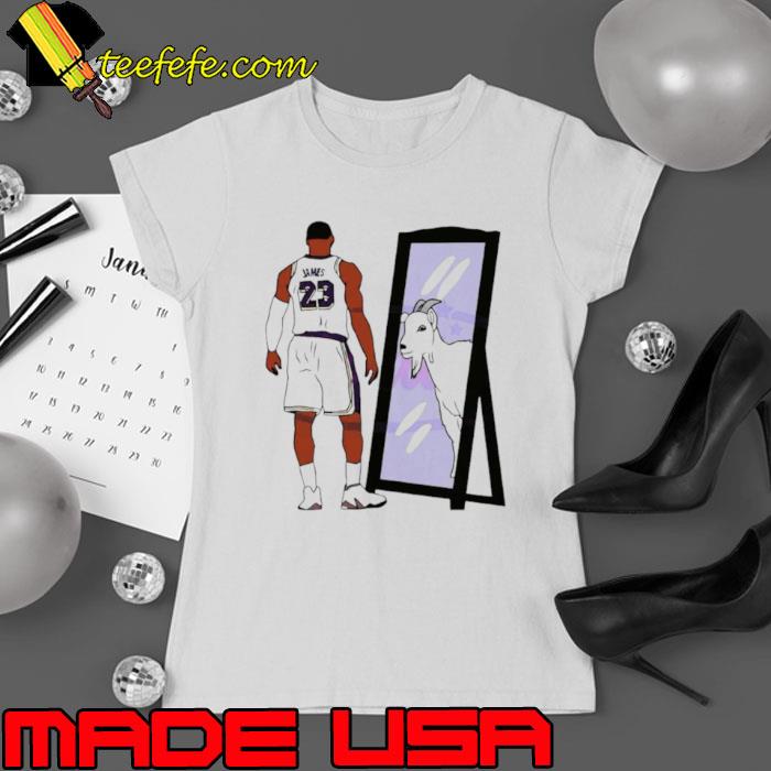 LeBron James Mirror GOAT Basketball Lakers shirt