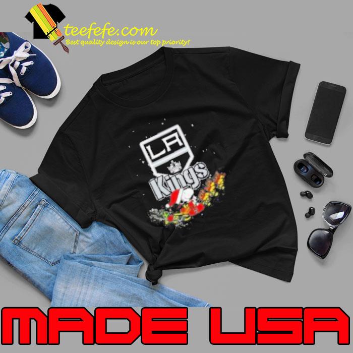 Los Angeles Kings NHL Santa Snoopy and Woodstock Christmas Shirt Unisex Los Angeles Kings NHL Santa Snoopy and Woodstock Christmas Shirt Unisex