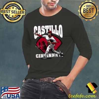 Luis Castillo Dominican professional baseball pitcher signature Cincinnati Field T-Shirt