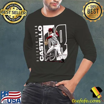 Luis Castillo Pitcher Luis Signature Cincinnati Stretch T-Shirt