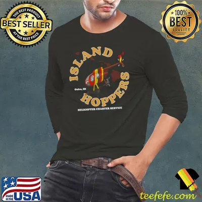 Magnum Pi S Island Hoppers Helicopter Charter Tom Selleck shirt