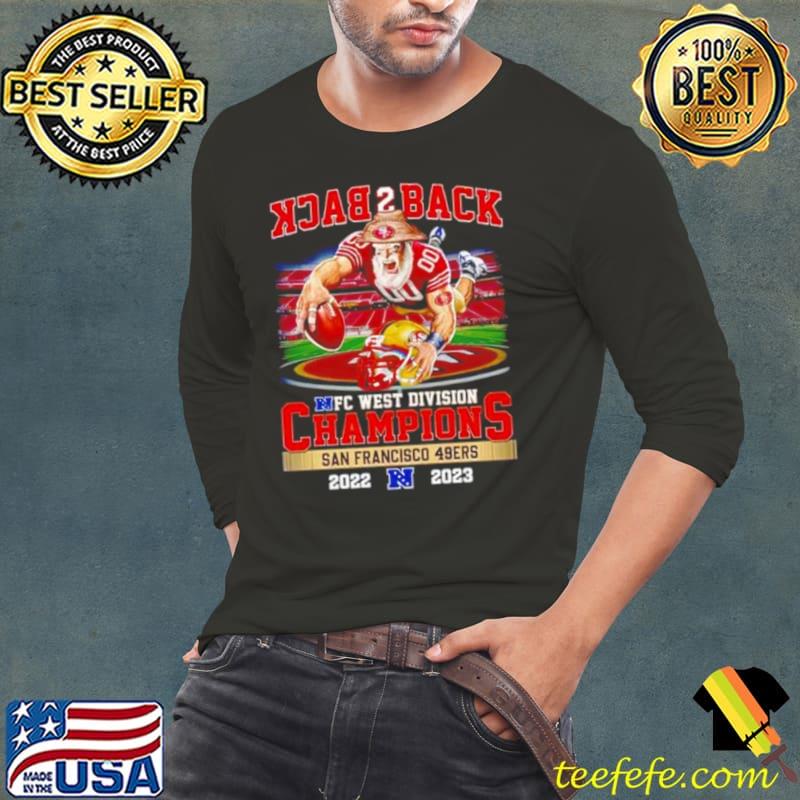 Mascot Back 2 Back NFC West Division Champions San Francisco 49ers 2022 2023 Shirt