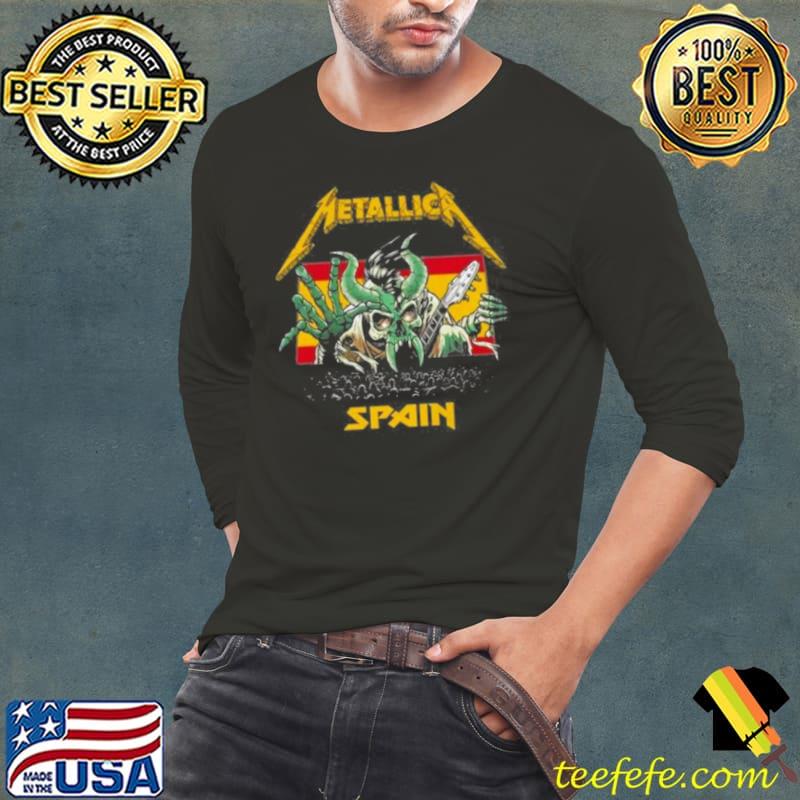 Metallica Spain 2024 Shirt Long Sleeve Tee Metallica Spain 2024 Shirt Long Sleeve Tee