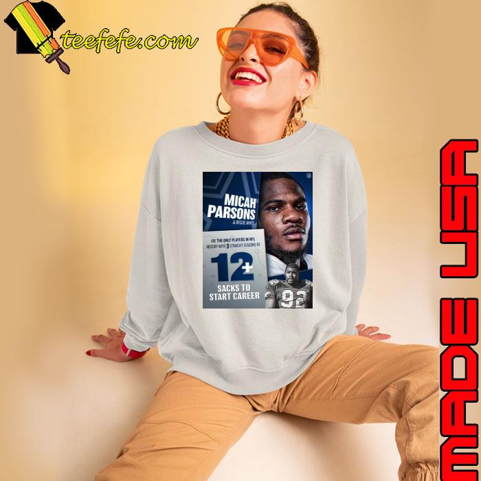 Micah Parsons 11 Putting Himself In The Record Books Next To The Minister Of Defense s Sweatshirt Micah Parsons 11 Putting Himself In The Record Books Next To The Minister Of Defense s Sweatshirt