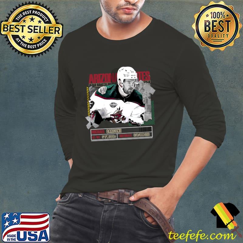 Michael Carcone Canadian professional ice hockey forward for the Arizona Coyotes T-Shirt Long Sleeve Tee Michael Carcone Canadian professional ice hockey forward for the Arizona Coyotes T-Shirt Long Sleeve Tee
