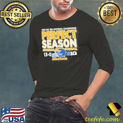 Michigan wolverines 2023 perfect season big 10 conference champions shirt