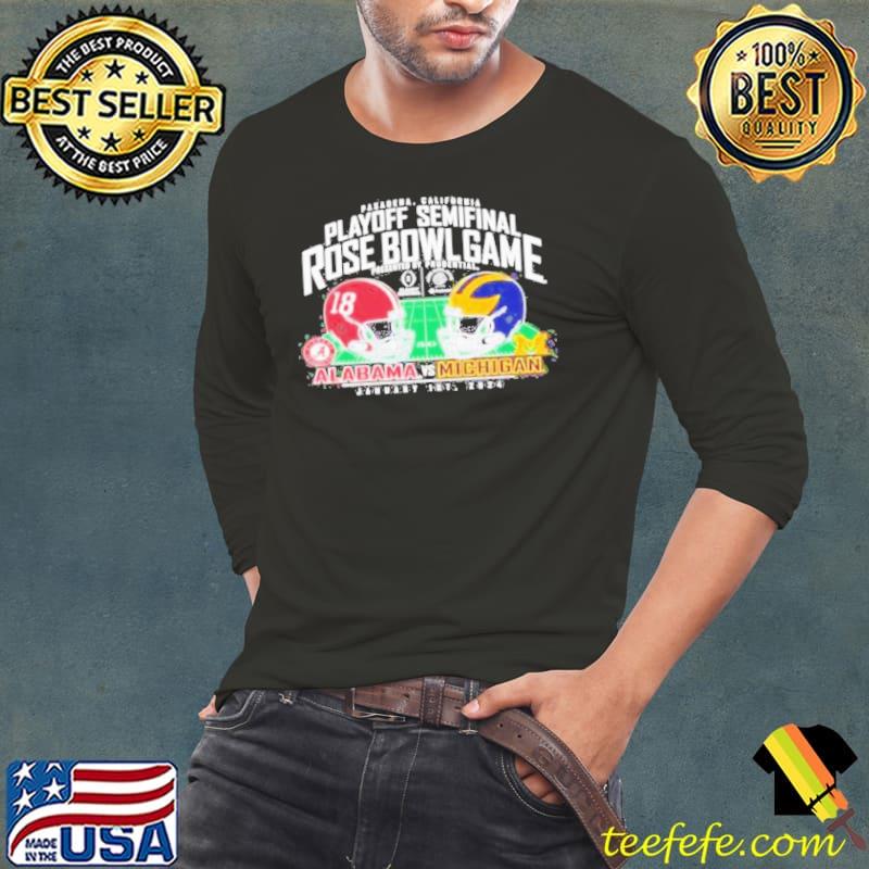 Michigan Wolverines Vs. Alabama Crimson Tide College Football Playoff Semifinal Rose Bowl Game 2024 Shirt