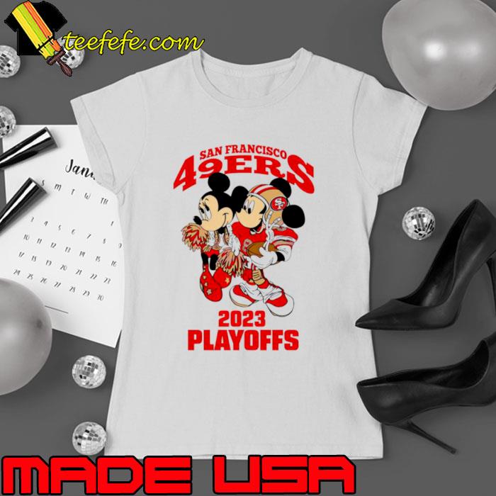 Mickey Minnie San Francisco 49er 2023 Playoffs s Ladies tee Mickey Minnie San Francisco 49er 2023 Playoffs s Ladies tee
