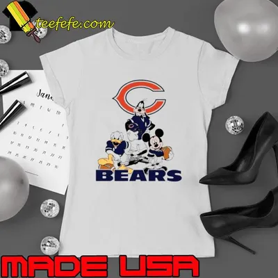 Mickey Mouse And Friend Disney Chicago Bears American Football Shirt