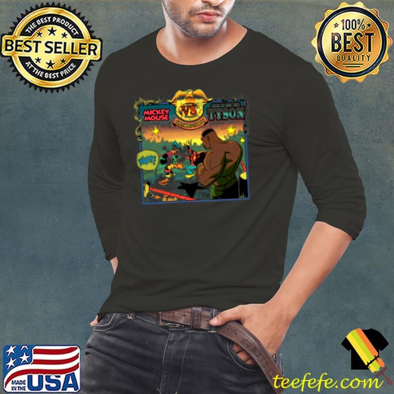 Mike Tyson vs Mickey Mouse funny s Long Sleeve Tee Mike Tyson vs Mickey Mouse funny s Long Sleeve Tee