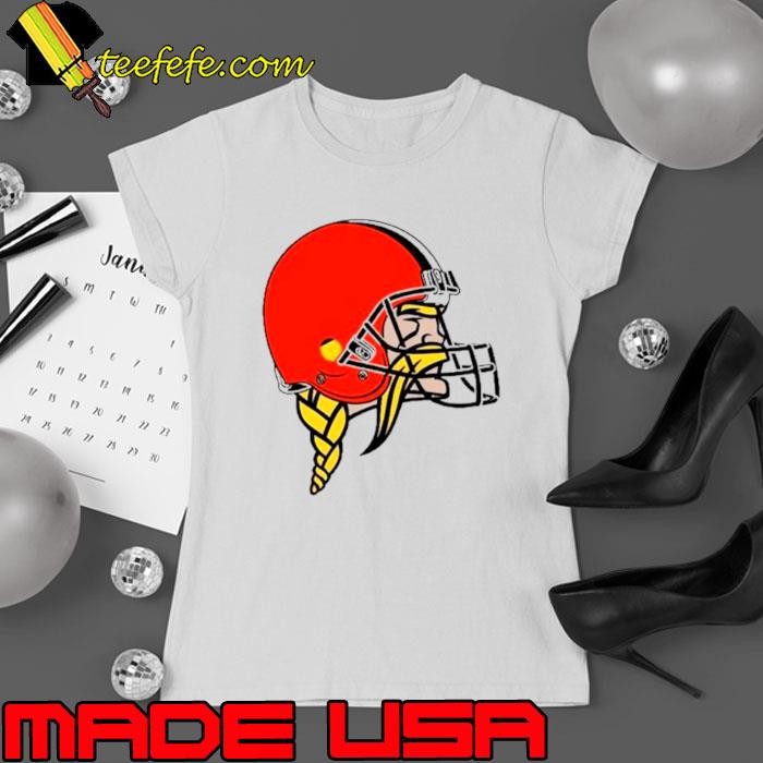 Minnesota Vikings wearing Browns logo s Ladies tee Minnesota Vikings wearing Browns logo s Ladies tee