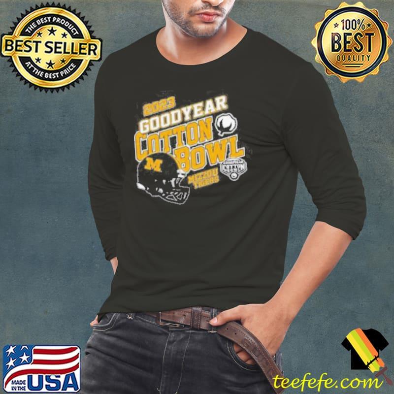 Mizzou Tigers Goodyear Cotton Bow Black Helmet Shirt Long Sleeve Tee Mizzou Tigers Goodyear Cotton Bow Black Helmet Shirt Long Sleeve Tee