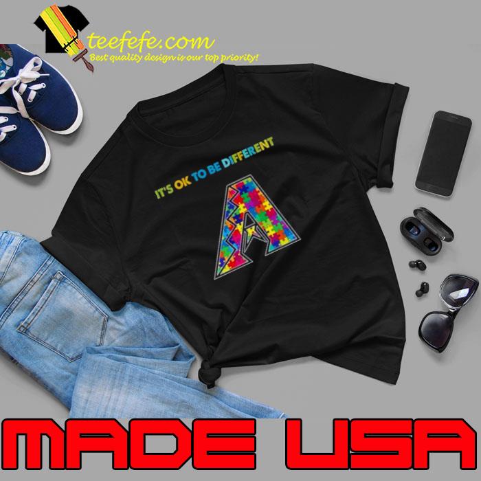 MLB 2023 Arizona Diamondbacks Autism It’s Ok To Be Different Shirt