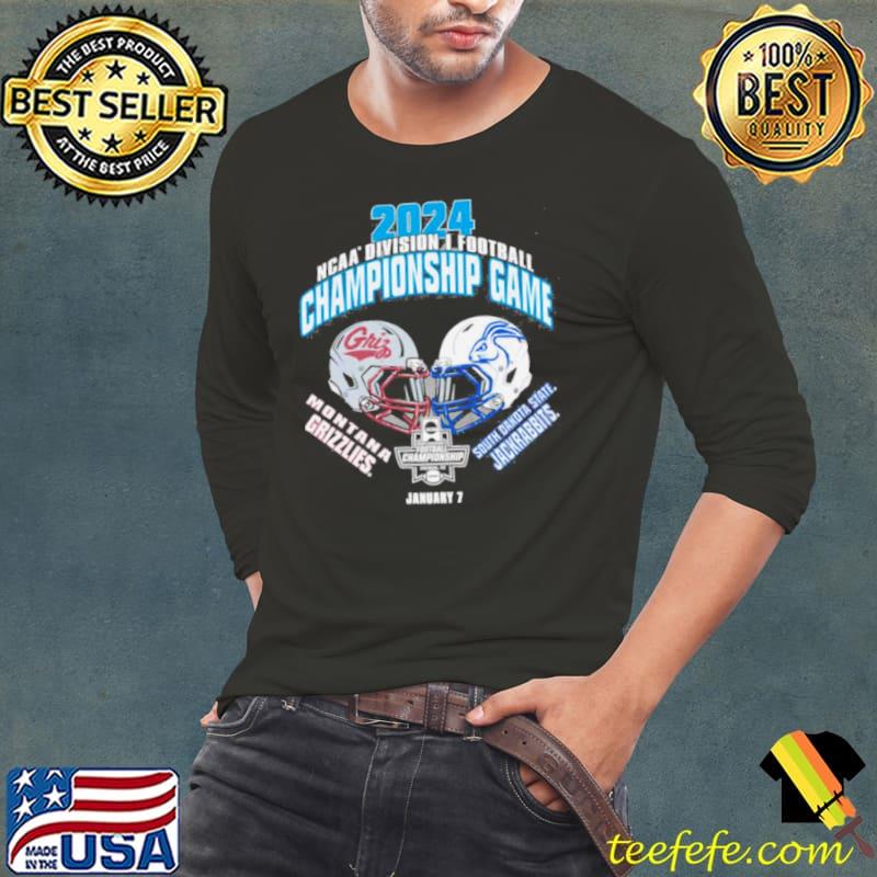 Montana Grizzlies Vs Jackrabbits Football 2024 Ncaa Division I Football Championship Matchup Shirt Long Sleeve Tee Montana Grizzlies Vs Jackrabbits Football 2024 Ncaa Division I Football Championship Matchup Shirt Long Sleeve Tee
