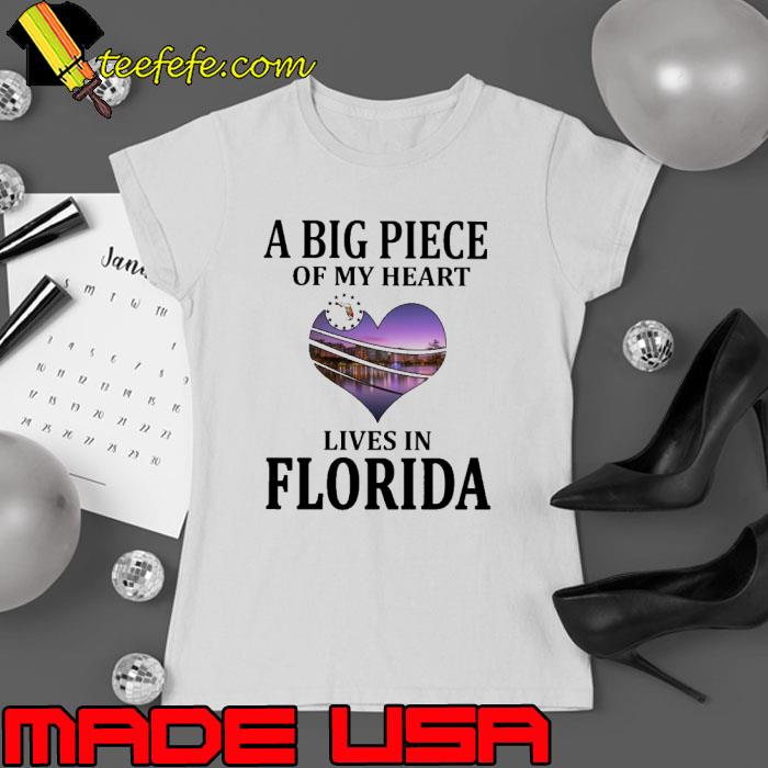 My Heart Lives In Florida s Ladies tee My Heart Lives In Florida s Ladies tee