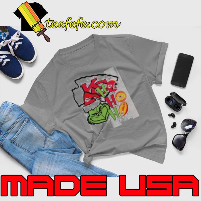NFL Kansas City Chiefs football Grinch ho ho ho helmet logo s Unisex NFL Kansas City Chiefs football Grinch ho ho ho helmet logo s Unisex