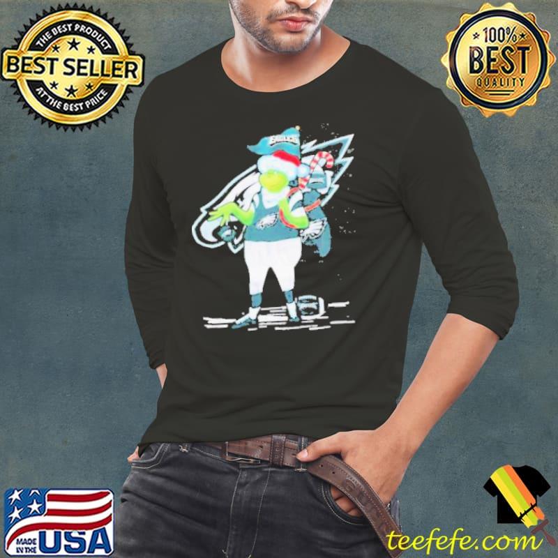 NFL Philadelphia Eagles Football Santa Grinch Gift Christmas shirt