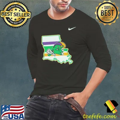 Nike Tulane Green Wave Green Mardi Gras Shirt