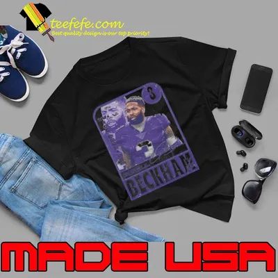 Odell Beckham Signature American football wide receiver Jr. Baltimore Card T-Shirt