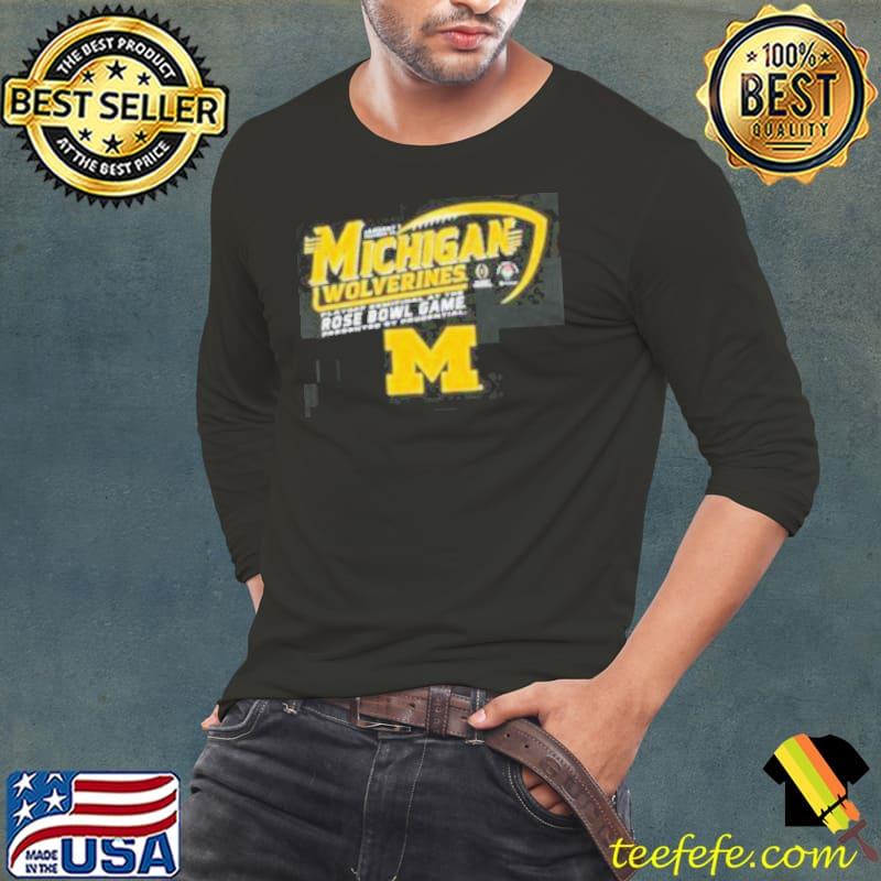 Official Michigan Wolverines Rose Bowl College Football Playoff 2024 Shirt Long Sleeve Tee Official Michigan Wolverines Rose Bowl College Football Playoff 2024 Shirt Long Sleeve Tee