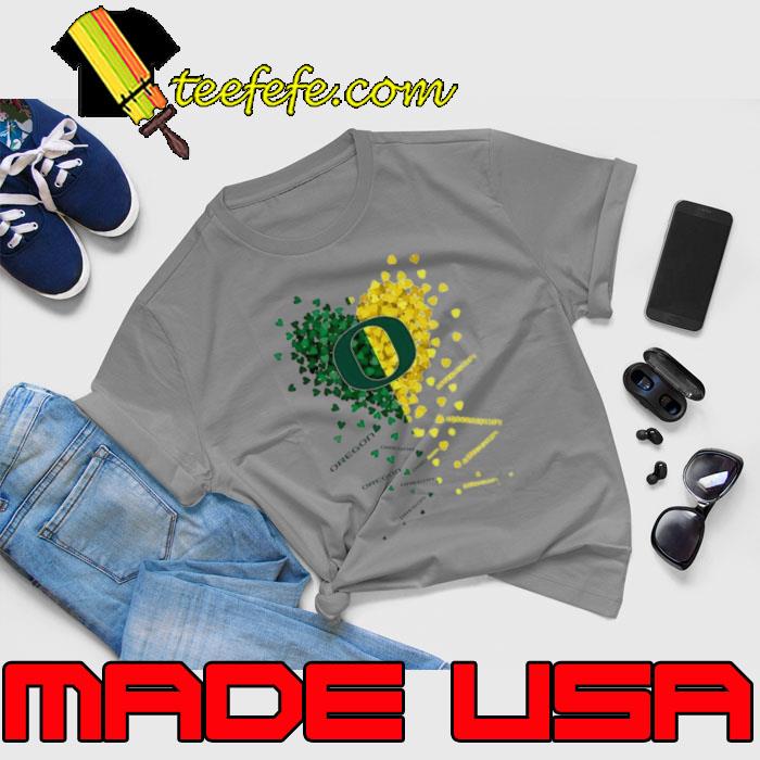 Oregon Ducks Tiny Heart Shape 2023 Shirt Unisex Oregon Ducks Tiny Heart Shape 2023 Shirt Unisex