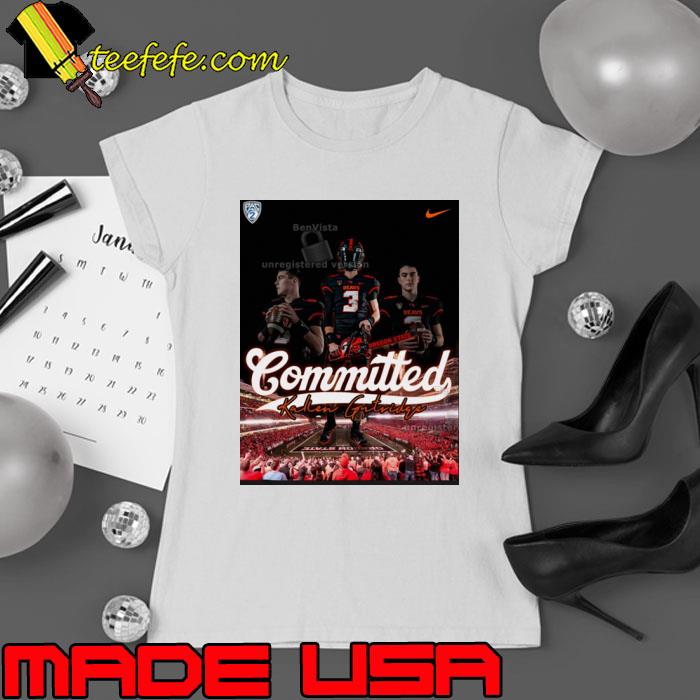 Oregon State Committed Kallen Gutridge Unique Shirt Ladies tee Oregon State Committed Kallen Gutridge Unique Shirt Ladies tee